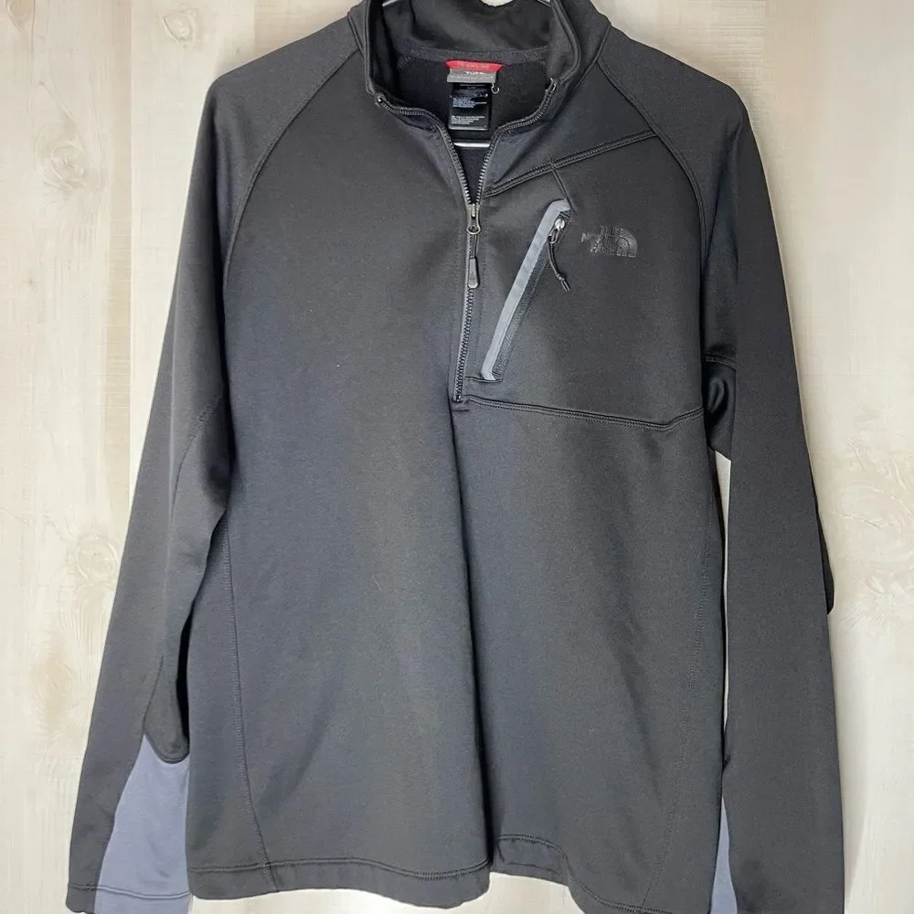 The North Face Canyonlands black 1/2 zip long‎ sleeve pullover, size large